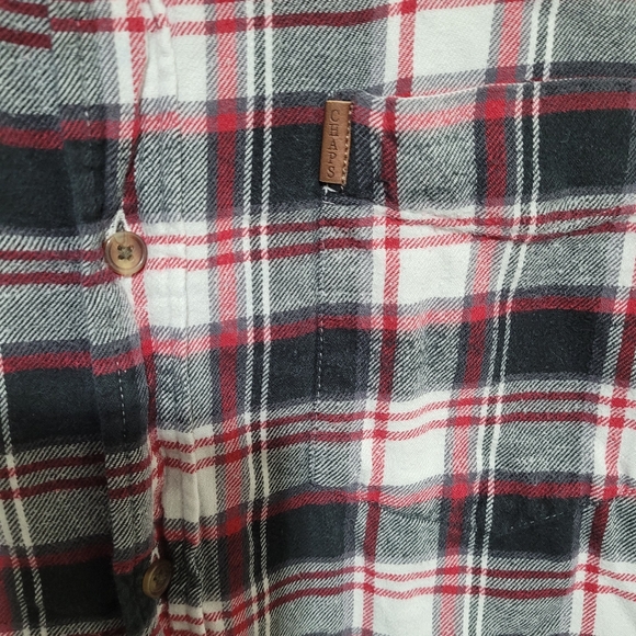 Chaps Men's Black and Red Plaid Shirt - Picture 3 of 6